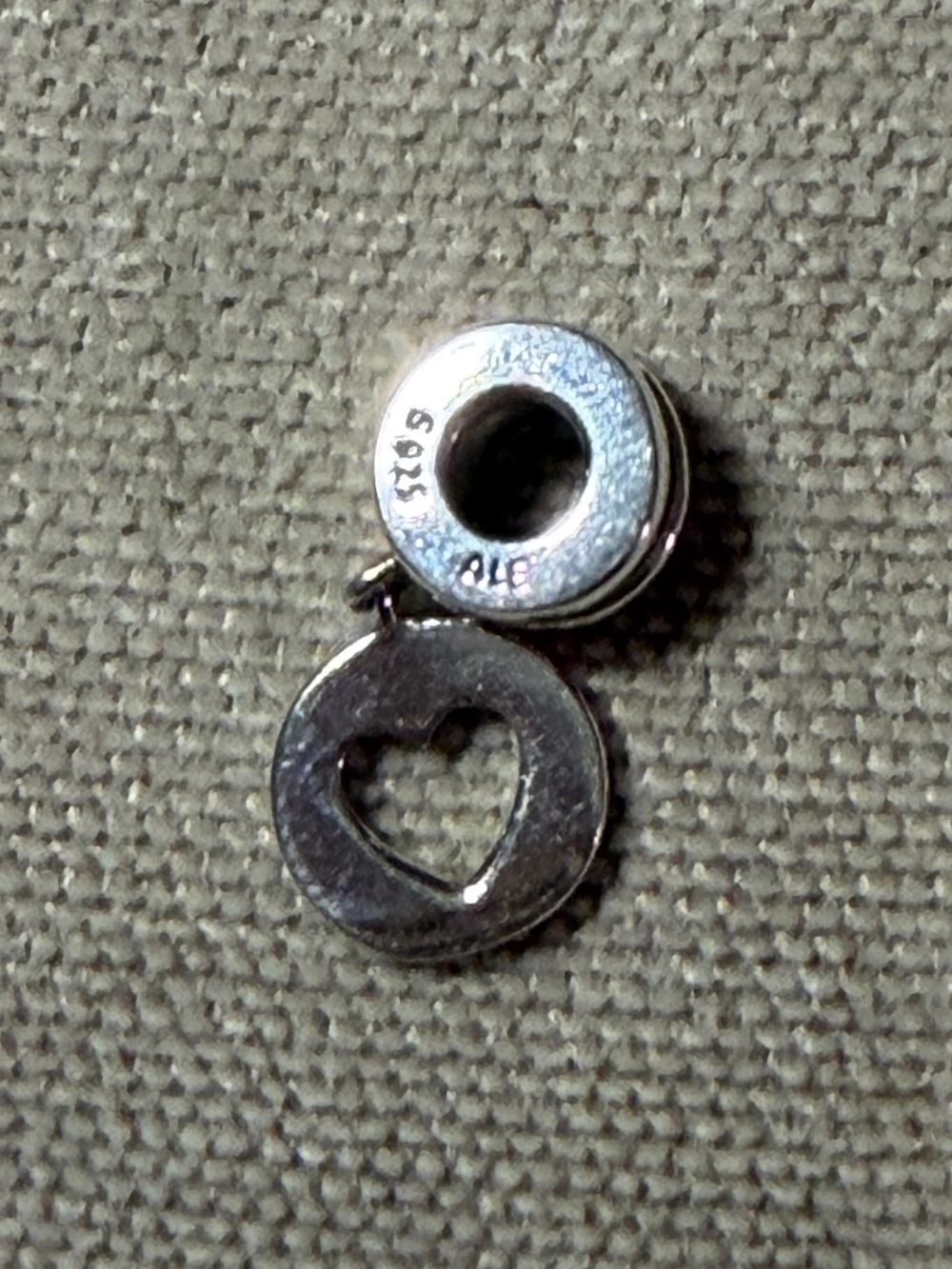 Pandora Silver Heart Dangle Charm
